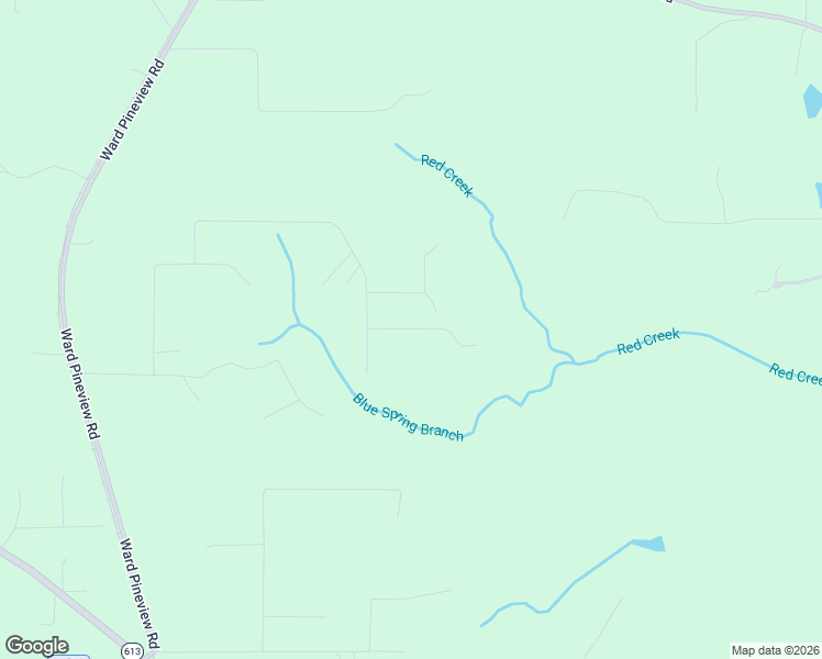 map of restaurants, bars, coffee shops, grocery stores, and more near 1192-1194 Blue Spring Road in Lucedale