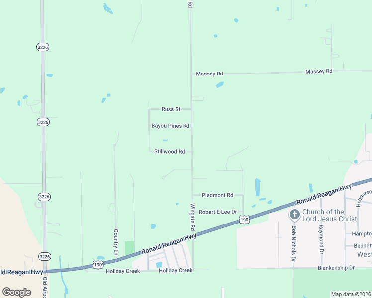 map of restaurants, bars, coffee shops, grocery stores, and more near 349-371 Wingate Road in DeRidder