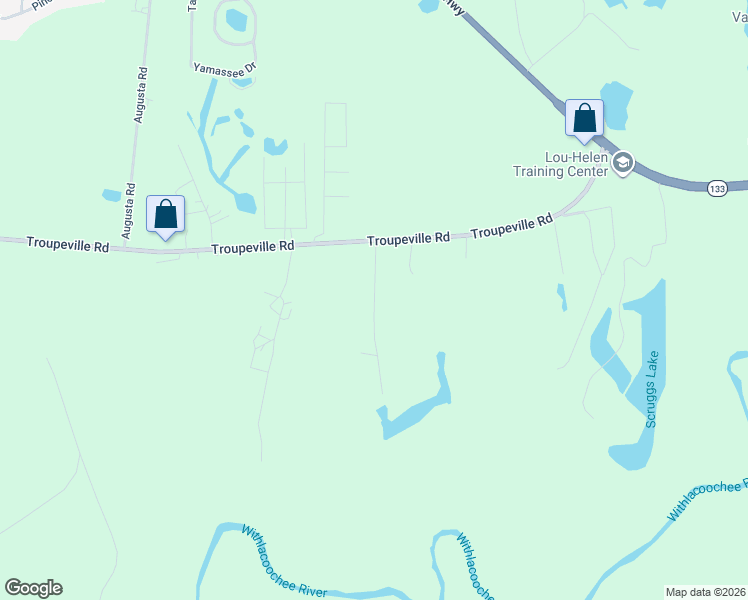 map of restaurants, bars, coffee shops, grocery stores, and more near 2-198 Oak Ridge Drive in Valdosta