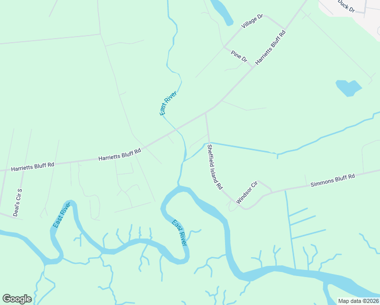 map of restaurants, bars, coffee shops, grocery stores, and more near 104 Sheffield Island Road in Woodbine