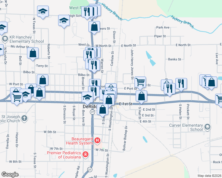 217 North Washington Street, DeRidder LA Walk Score