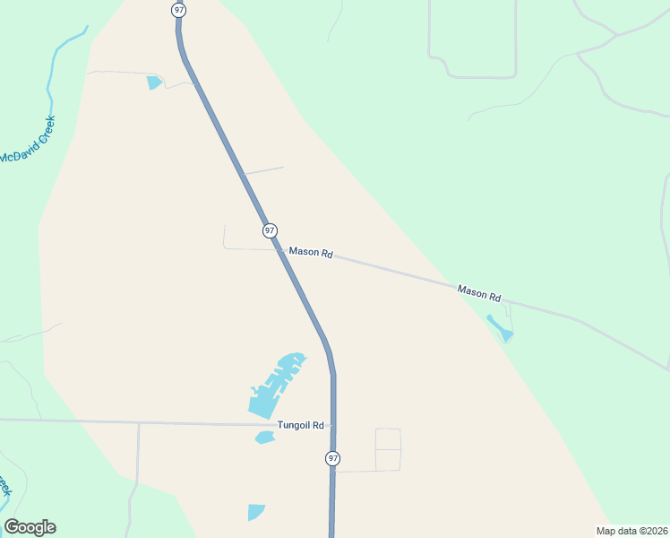 map of restaurants, bars, coffee shops, grocery stores, and more near 3230 Mason Road in McDavid