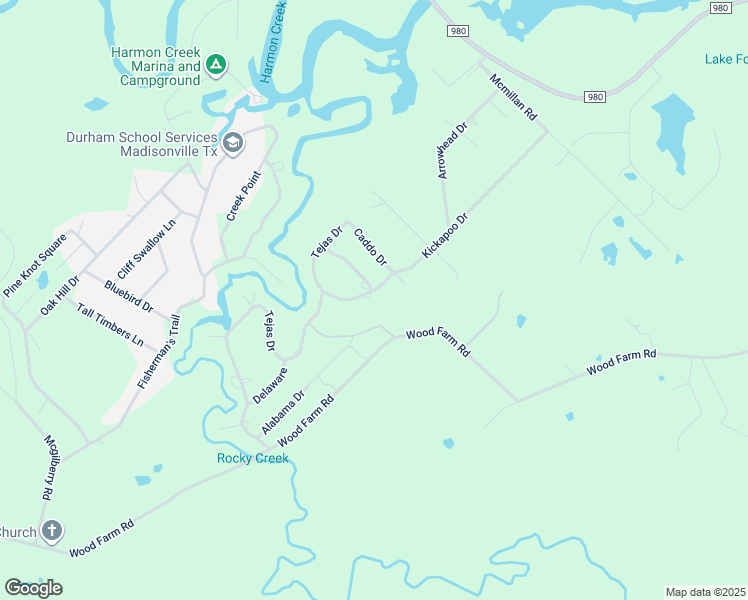 map of restaurants, bars, coffee shops, grocery stores, and more near 6 Cherokee Drive in Huntsville