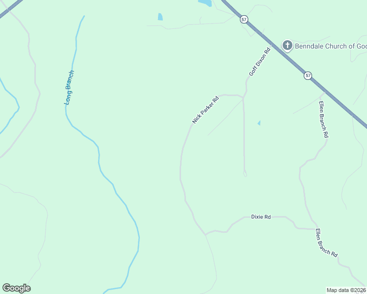 map of restaurants, bars, coffee shops, grocery stores, and more near 198 Nick Parker Road in Lucedale