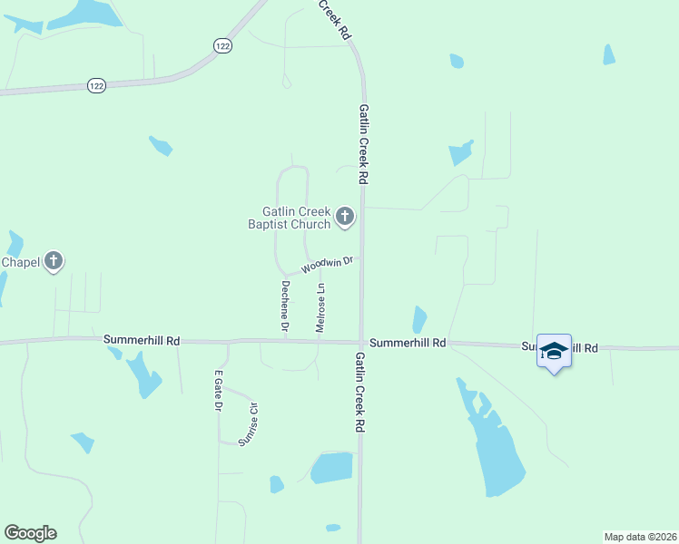map of restaurants, bars, coffee shops, grocery stores, and more near 168 Woodwin Drive in Thomasville