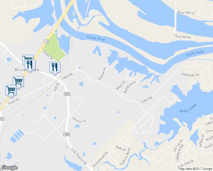 map of restaurants, bars, coffee shops, grocery stores, and more near 87 Lake Road in Huntsville