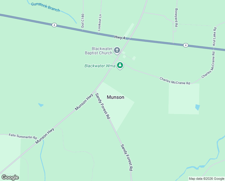 map of restaurants, bars, coffee shops, grocery stores, and more near 11550 Munson Highway in Milton