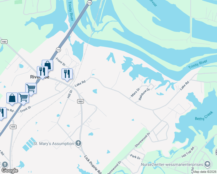 map of restaurants, bars, coffee shops, grocery stores, and more near 71-99 Lake Rd in Huntsville