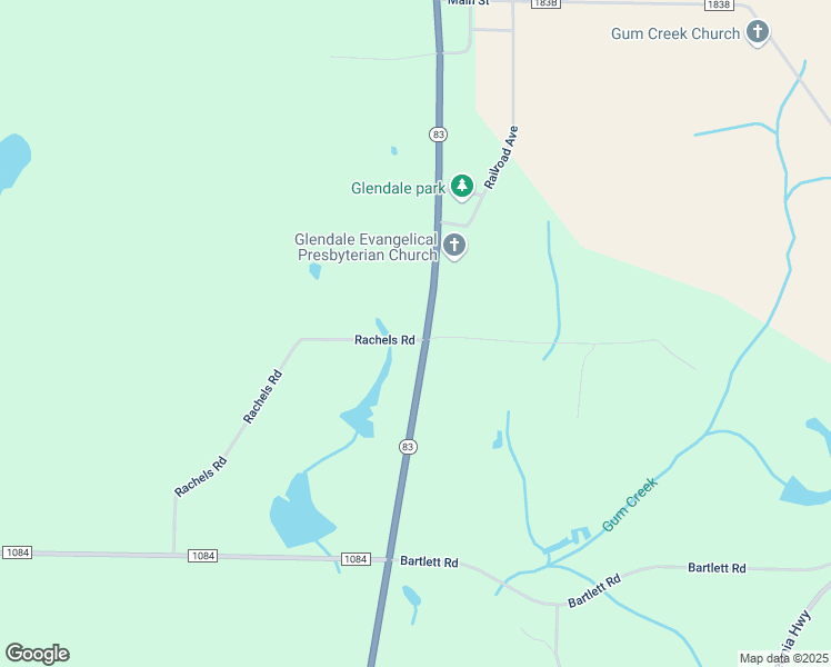 map of restaurants, bars, coffee shops, grocery stores, and more near 24 Rachels Road in DeFuniak Springs