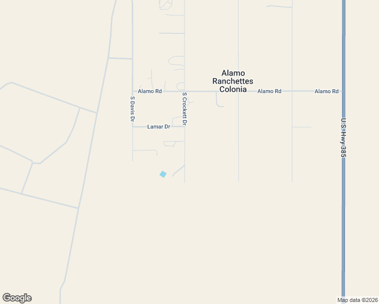 map of restaurants, bars, coffee shops, grocery stores, and more near 2671 South Crockett Drive in Fort Stockton