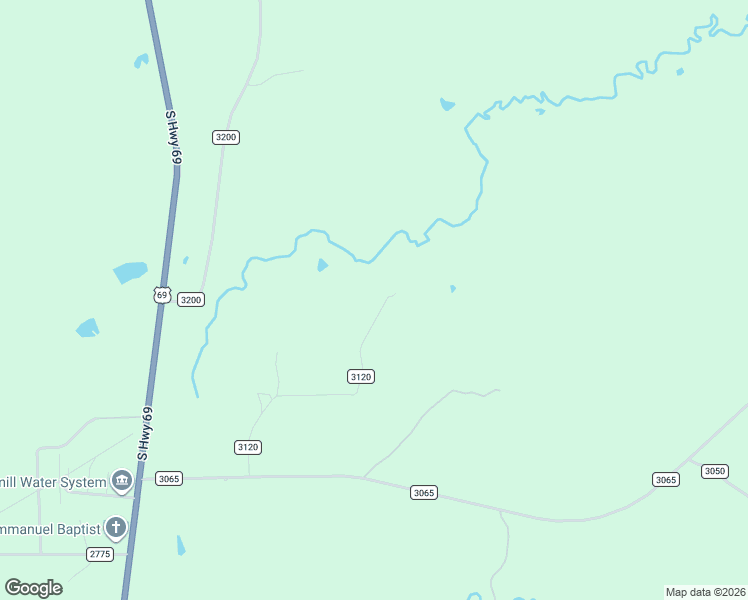 map of restaurants, bars, coffee shops, grocery stores, and more near 519 County Road 3120 in Colmesneil