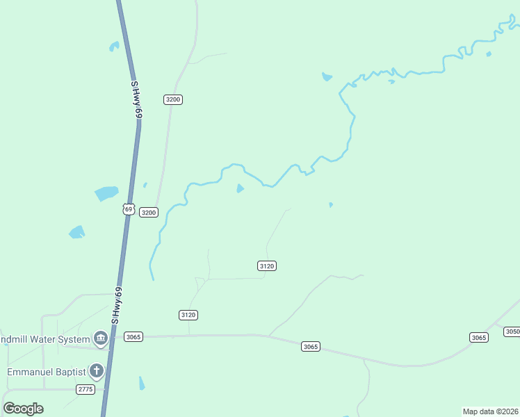 map of restaurants, bars, coffee shops, grocery stores, and more near 519 County Road 3120 in Colmesneil