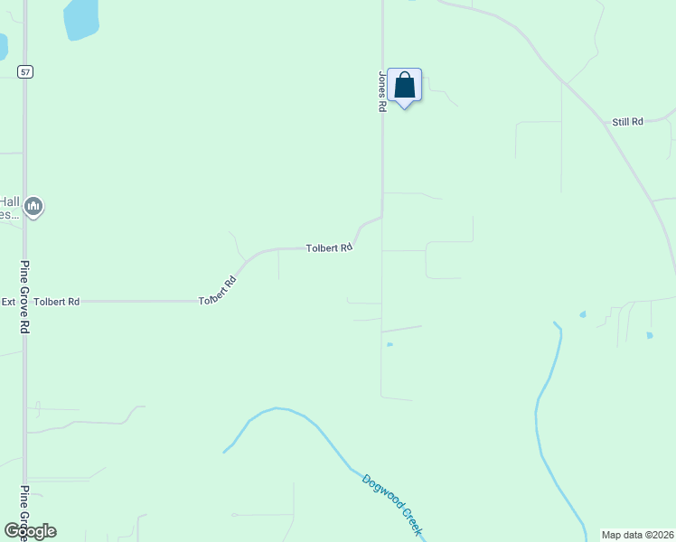 map of restaurants, bars, coffee shops, grocery stores, and more near 16870 Tolbert Road in Bay Minette