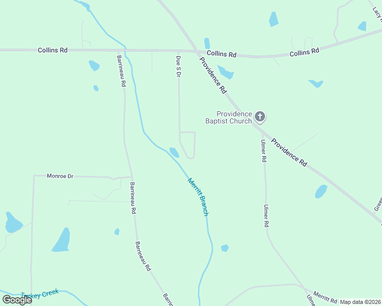 map of restaurants, bars, coffee shops, grocery stores, and more near 331 Due South Drive in Whigham