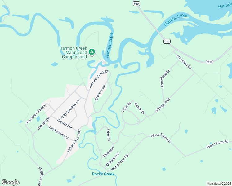 map of restaurants, bars, coffee shops, grocery stores, and more near 38 Caney Creek Drive in Huntsville
