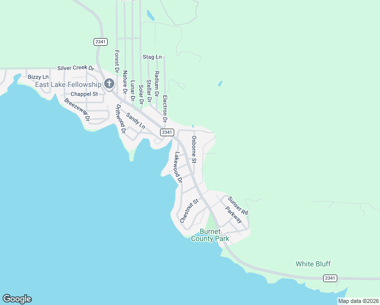 map of restaurants, bars, coffee shops, grocery stores, and more near 12409 Ranch Road 2341 in Burnet