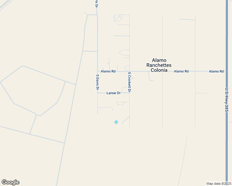 map of restaurants, bars, coffee shops, grocery stores, and more near Lamar Drive in Pecos County