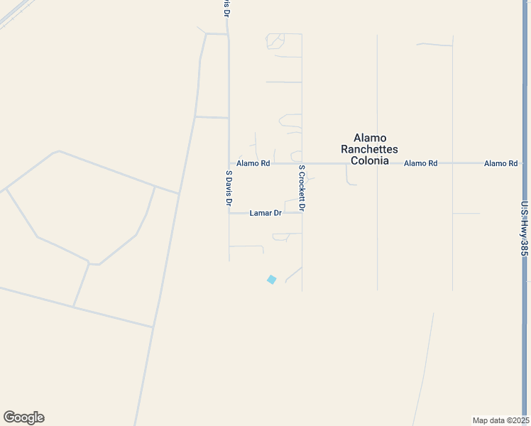 map of restaurants, bars, coffee shops, grocery stores, and more near Lamar Drive in Fort Stockton