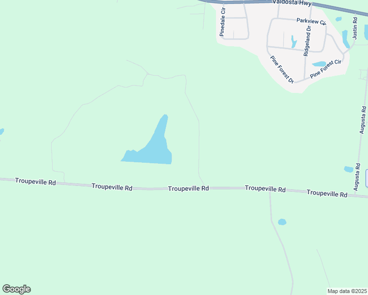 map of restaurants, bars, coffee shops, grocery stores, and more near Troupeville Road in Valdosta