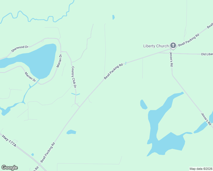map of restaurants, bars, coffee shops, grocery stores, and more near 2778 Beall Packing Road in Bonifay