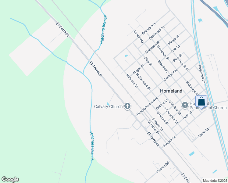 map of restaurants, bars, coffee shops, grocery stores, and more near 1 Ollitt Street in Folkston