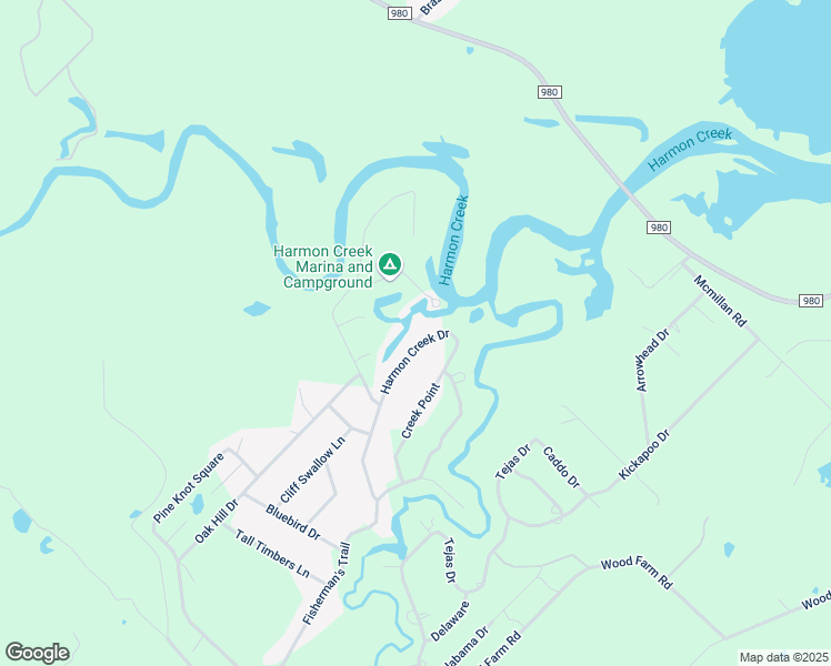 map of restaurants, bars, coffee shops, grocery stores, and more near 23 Harmon Creek Drive in Huntsville