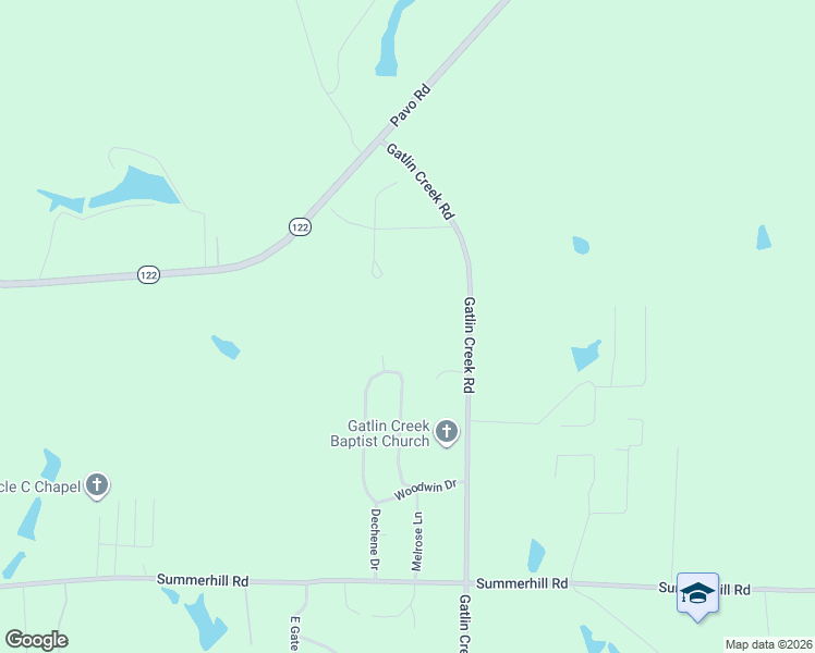 map of restaurants, bars, coffee shops, grocery stores, and more near 2343 Gatlin Creek Road in Thomasville