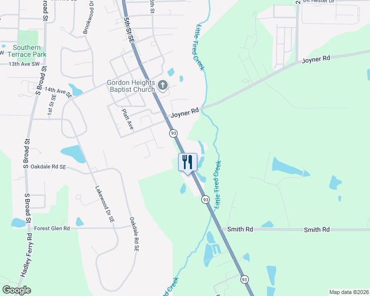 map of restaurants, bars, coffee shops, grocery stores, and more near 1454 Georgia 93 in Cairo