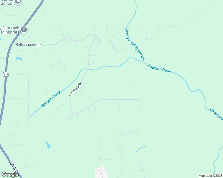 map of restaurants, bars, coffee shops, grocery stores, and more near 7650 Iron Rush Road in Wilmer