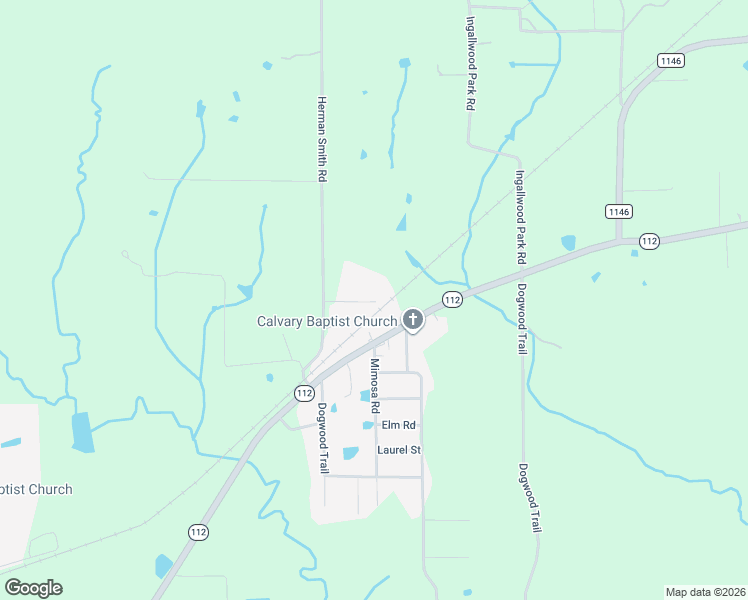 map of restaurants, bars, coffee shops, grocery stores, and more near 112 Kulaga Road in DeRidder