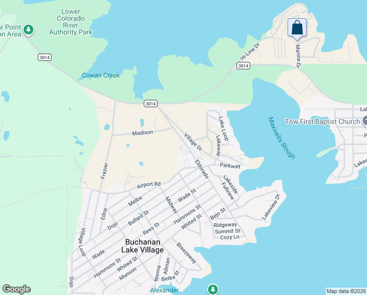 map of restaurants, bars, coffee shops, grocery stores, and more near 515 Eldorado in Tow