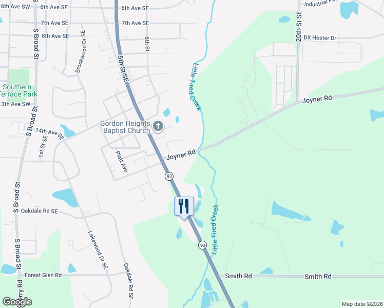 map of restaurants, bars, coffee shops, grocery stores, and more near 139 Joyner Road in Cairo