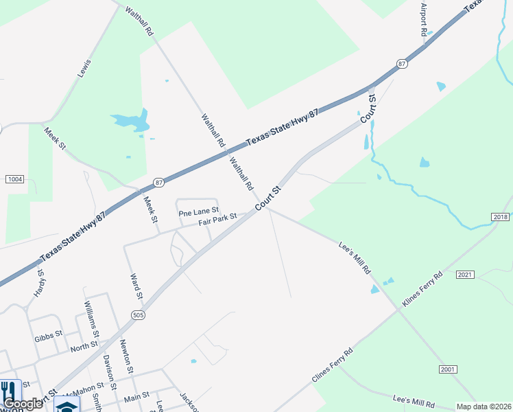 map of restaurants, bars, coffee shops, grocery stores, and more near 1618 Court Street in Newton