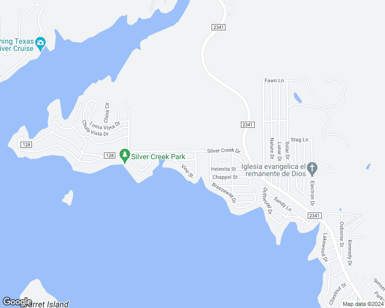 map of restaurants, bars, coffee shops, grocery stores, and more near 401 County Road 128 in Burnet
