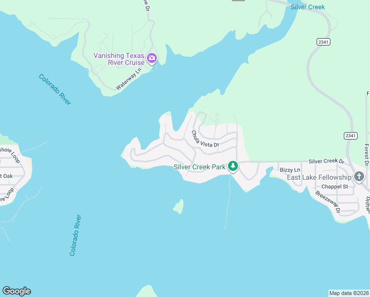 map of restaurants, bars, coffee shops, grocery stores, and more near 300 Beaver Creek Circle Drive in Burnet