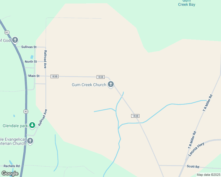map of restaurants, bars, coffee shops, grocery stores, and more near 1350 County Highway 183B in DeFuniak Springs