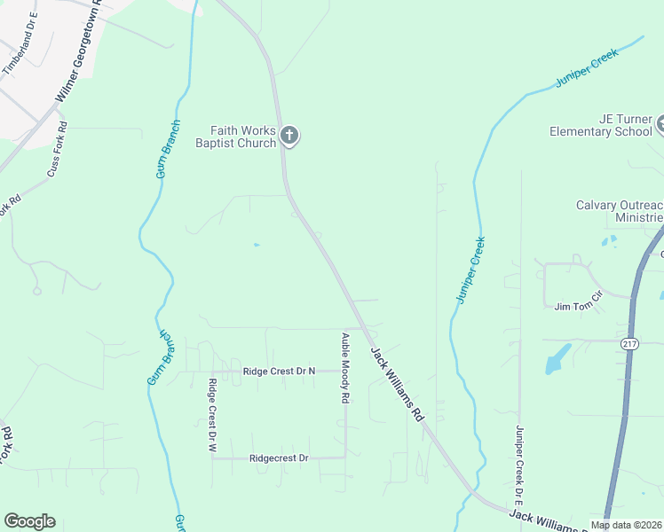 map of restaurants, bars, coffee shops, grocery stores, and more near 8090 Jack Williams Road in Wilmer