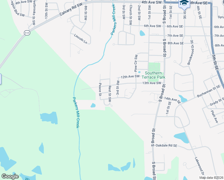 map of restaurants, bars, coffee shops, grocery stores, and more near 320 13th Avenue Southwest in Cairo