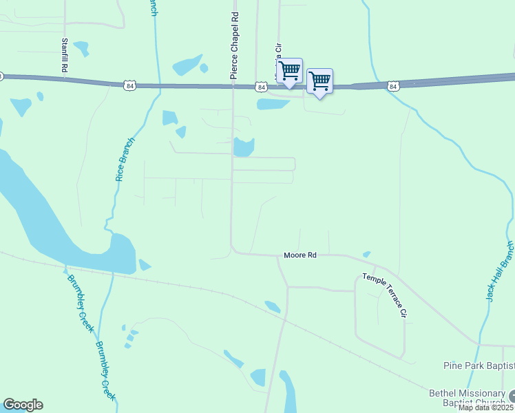 map of restaurants, bars, coffee shops, grocery stores, and more near 792 Pierce Chapel Road in Cairo