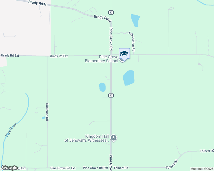 map of restaurants, bars, coffee shops, grocery stores, and more near 43701 Pine Grove Road in Bay Minette