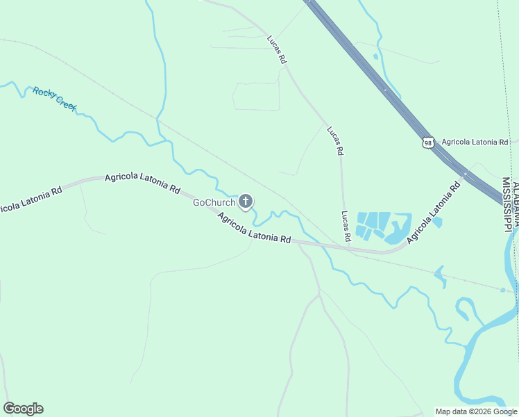map of restaurants, bars, coffee shops, grocery stores, and more near 5125 Agricola Latonia Road in Lucedale