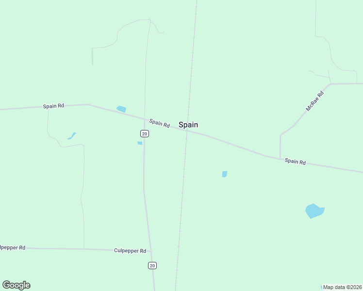 map of restaurants, bars, coffee shops, grocery stores, and more near 1696 Spain Road in Morven