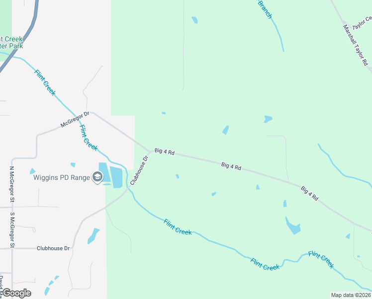 map of restaurants, bars, coffee shops, grocery stores, and more near 231 Big 4 Road in Wiggins