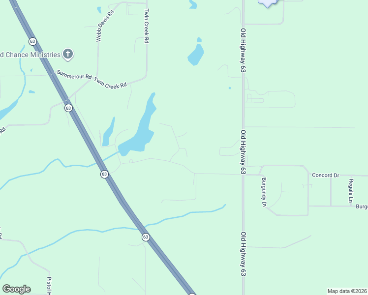map of restaurants, bars, coffee shops, grocery stores, and more near Jerry Fork Road in Lucedale