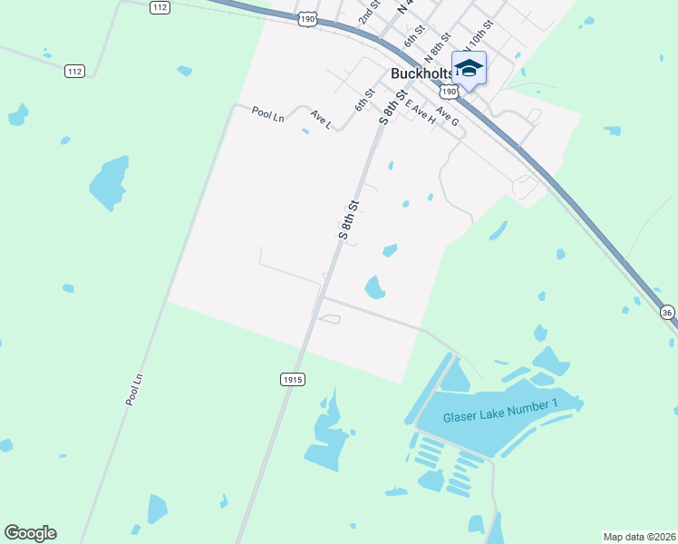 map of restaurants, bars, coffee shops, grocery stores, and more near 753 South 8th Street in Buckholts