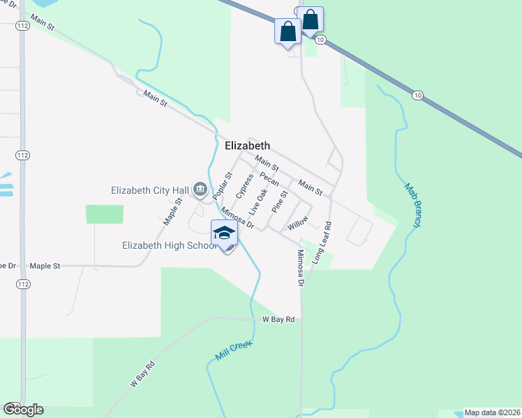 map of restaurants, bars, coffee shops, grocery stores, and more near 501-533 Pine Street in Elizabeth