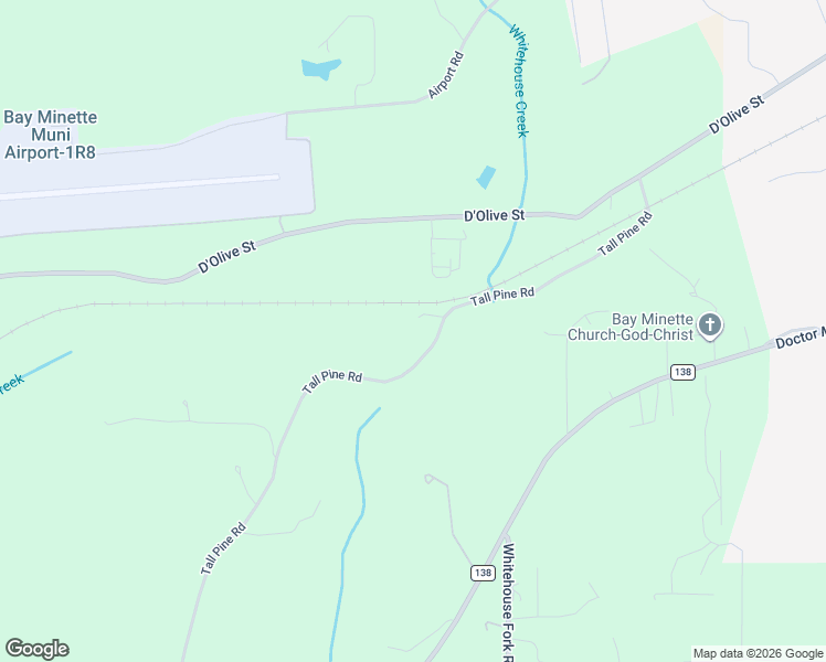 map of restaurants, bars, coffee shops, grocery stores, and more near 12617 Tall Pine Road in Bay Minette