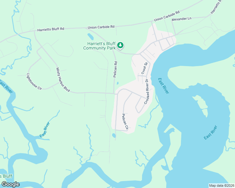 map of restaurants, bars, coffee shops, grocery stores, and more near 435 Pelican Road in Woodbine