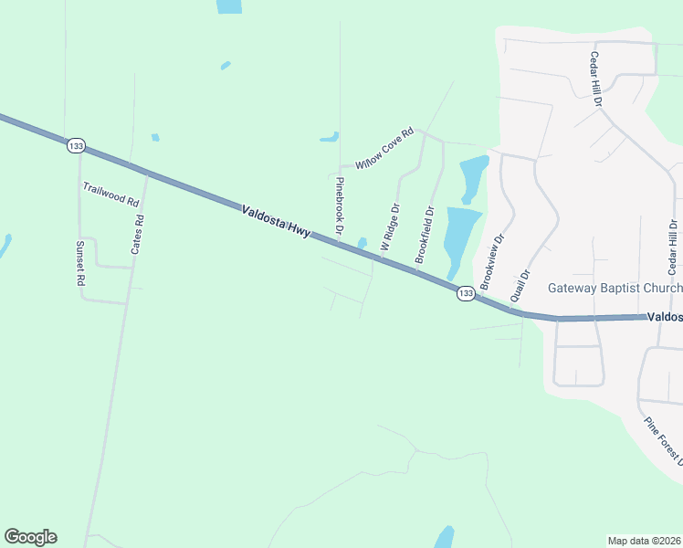 map of restaurants, bars, coffee shops, grocery stores, and more near 50 Buck Street in Valdosta