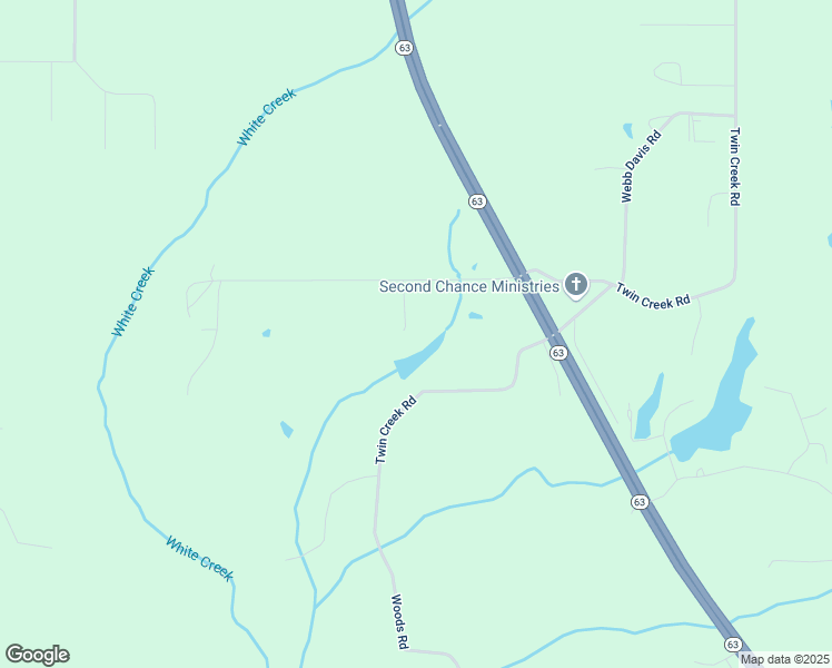 map of restaurants, bars, coffee shops, grocery stores, and more near 2270 Twin Creek Road in Lucedale